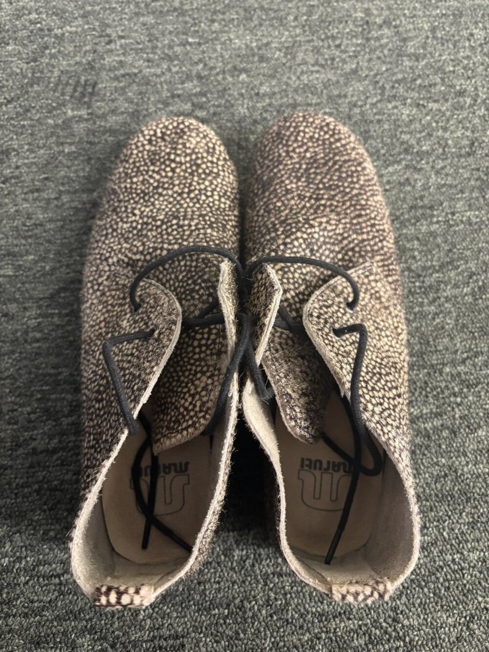 Maruti, Cowhide & Leather Booties, Size 38